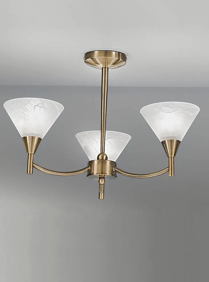 Franklite - FL2251/3 - Franklite FL2251/3 Ceiling Flush Harmony 3 light Fitting