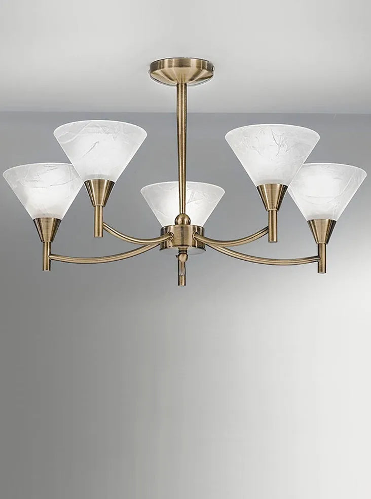 Franklite - FL2251/5 - Franklite FL2251/5 Ceiling Flush Harmony 5 light Fitting