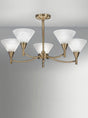 Franklite - FL2251/5 - Franklite FL2251/5 Ceiling Flush Harmony 5 light Fitting