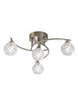 Franklite - FL2357/4 - Franklite FL2357/4 Ceiling Flush Vortex 4 light Fitting