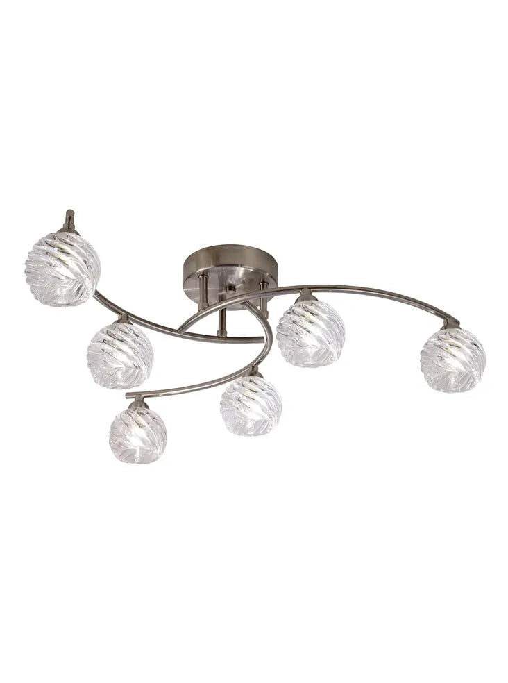 Franklite - FL2357/6 - Franklite FL2357/6 Vortex 6 light Fitting