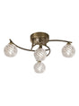 Franklite - FL2358/4 - Franklite FL2358/4 Ceiling Flush Vortex 4 light Fitting