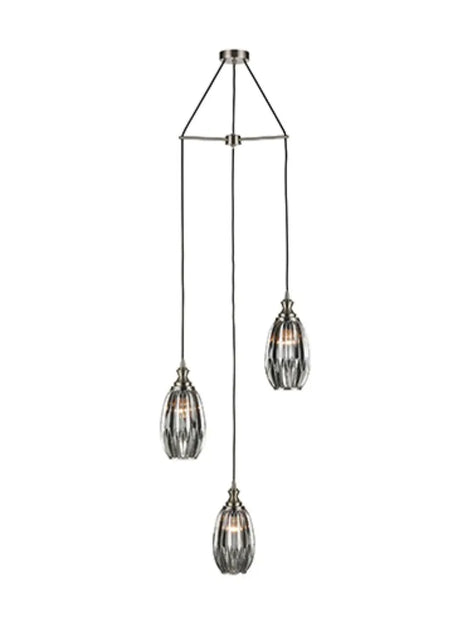 Franklite - FL2421-3/350 - Franklite FL2421-3/350 Pendant Refract 3 lightSpreader