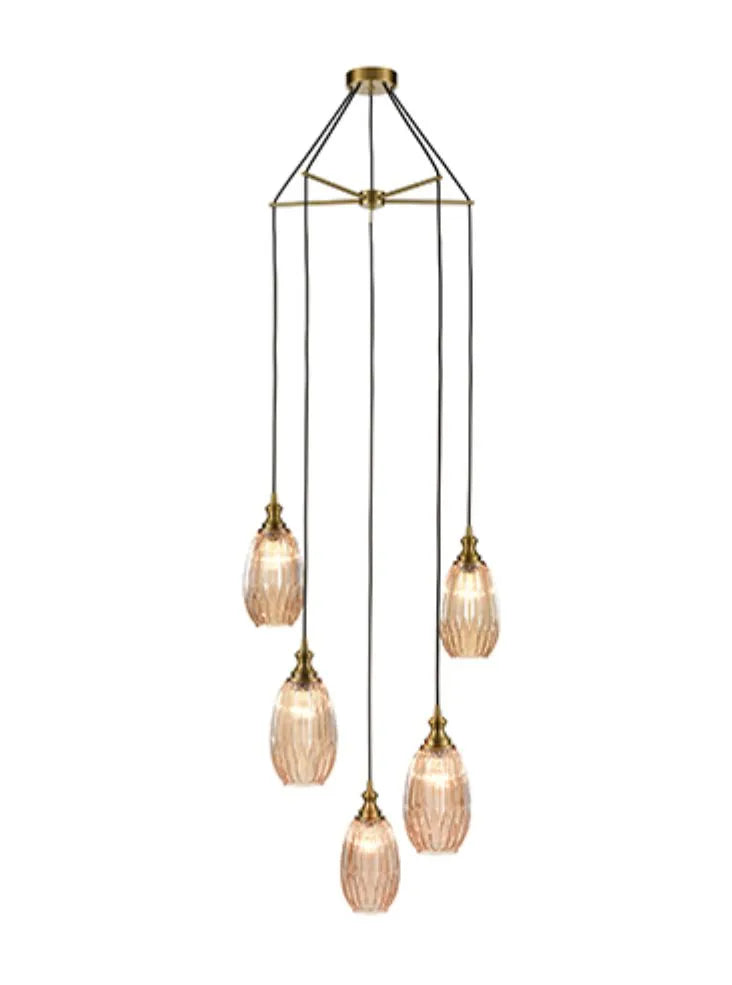 Franklite - FL2425-5/352 - Franklite FL2425-5/352 Pendant Refract 5 light Spreader