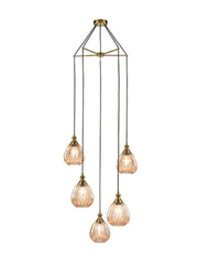 Franklite - FL2425-5/353 - Franklite FL2425-5/353 Pendant Refract 5 light Spreader