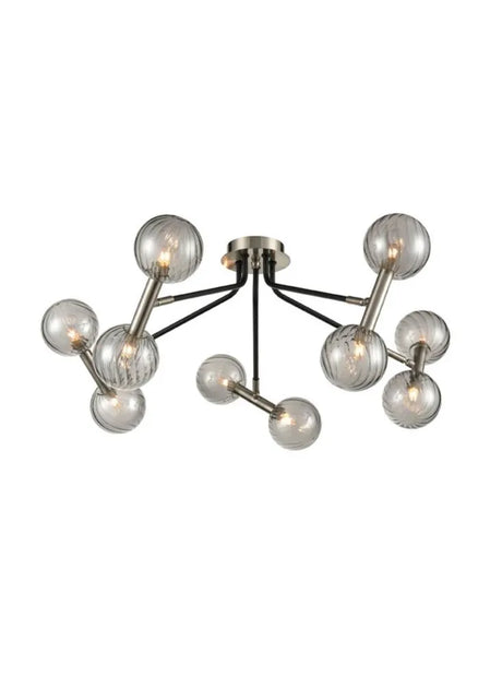 Franklite - FL2436-10 - Franklite FL2436-10 Ceiling Flush Atmo 10 light Fitting