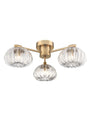 Franklite - FL2473-3 - Franklite FL2473-3 Ceiling / Wall Harvest 3lt Flush Fitting aged brass