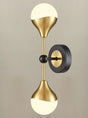 Franklite - FL2478-2 - Franklite FL2478-2 Wall Bracket Nexus 2lt Wall light matt black and aged brass