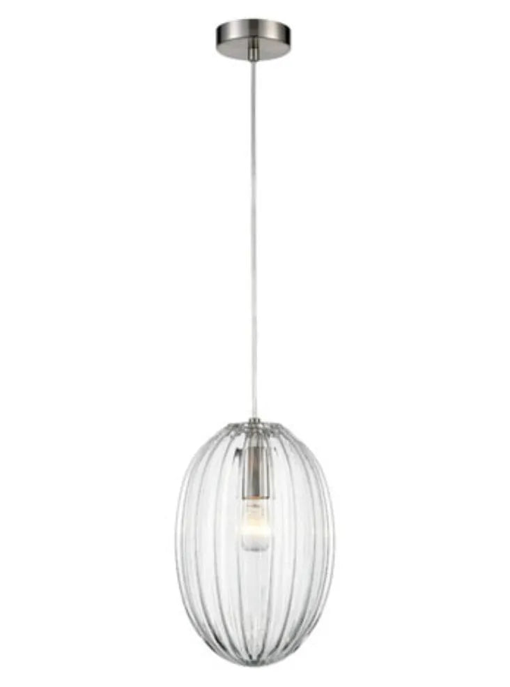 Franklite - PCH223 - Franklite PCH223 Pendant Almond Pendant Clear