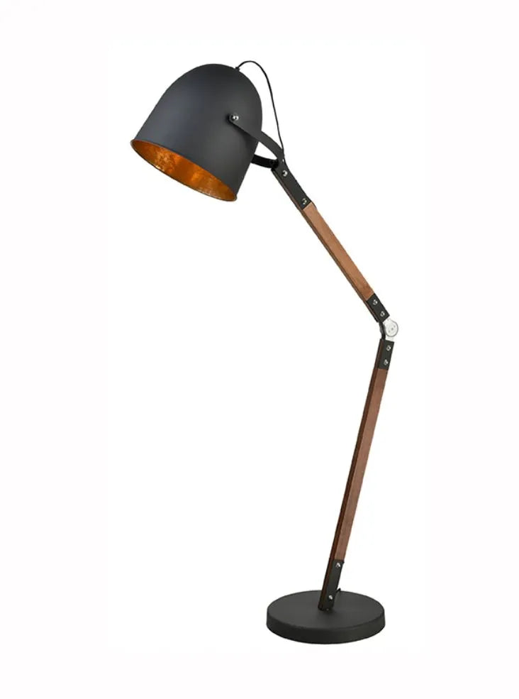 Franklite - SL245 - Franklite SL245 Large Adjustable Floor Lamp, with wood