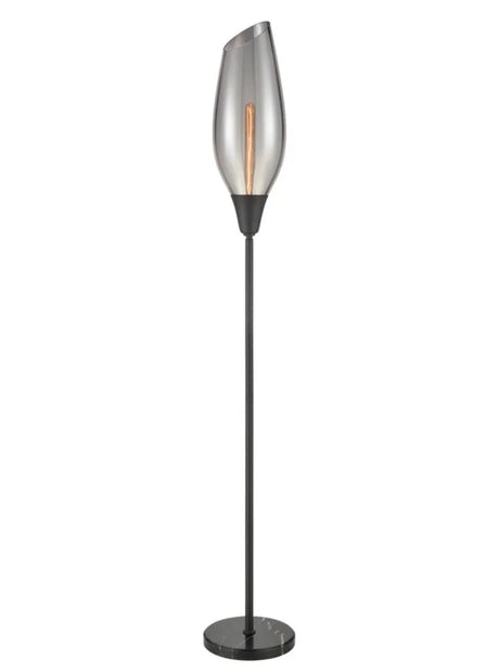 Franklite - SL258 - Franklite SL258 Standard Lamp Taper Smoke Floor Lamp