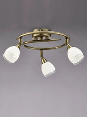 Franklite - SPOT8983 - Franklite SPOT8983 Ceiling Flush Lutina 3 light Ceiling Sp ot