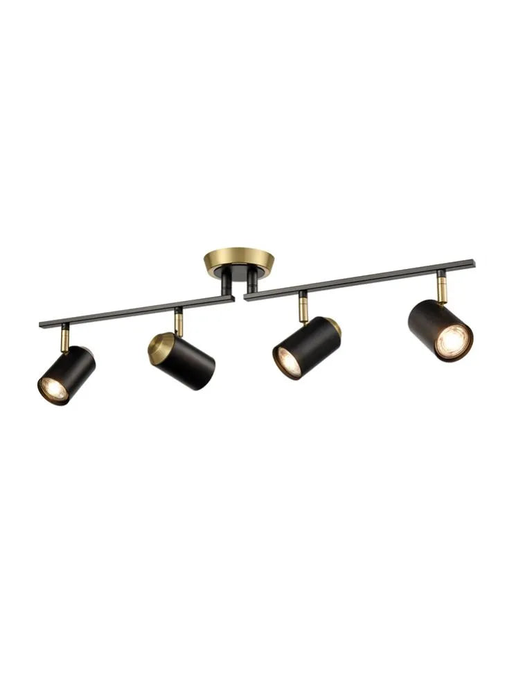 Franklite - SPOT9104 - Franklite SPOT9104 Ceiling Flush Hollywood 4lt Brass Spot