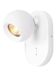 Franklite - SPOT9121 - Franklite SPOT9121 Wall Bracket Lens 1lt Spot matt white