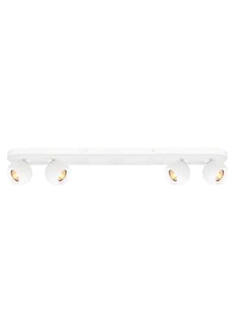 Franklite - SPOT9124 - Franklite SPOT9124 Ceiling Flush Lens 4lt Spot matt white