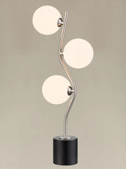 Franklite - TL209-378 - Franklite TL209-378 Table Lamp Cosmic Table lamp satin nickel with opal glass