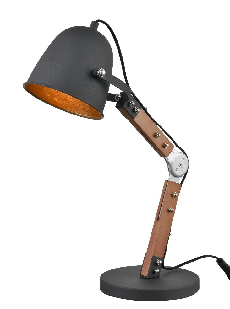 Franklite - TL602 - Franklite TL602 Large Adjustab Desk Lamp With Wood