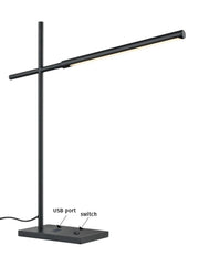 Franklite - TL605 - Franklite TL605 Table Lamp LED Desk Lamp with USB