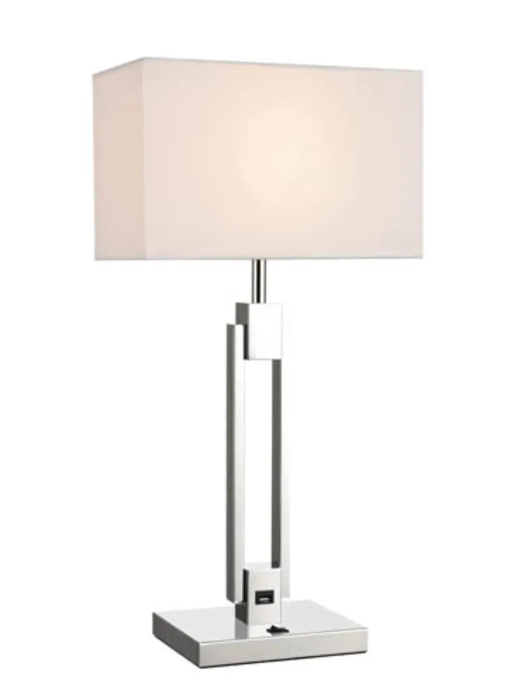 Franklite - TL610 - Franklite TL610 Double stem table lamp with USB