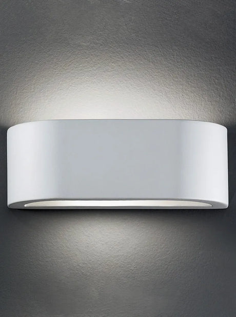 Franklite - WB999 - Franklite WB999 Wall Uplighter Ceramic Uplighter