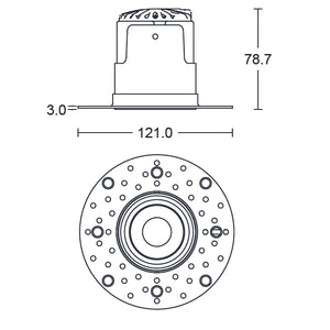 JCC Lighting - JC1020/3KBLK - Fire-rated Downlights