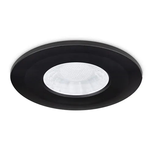 JCC Lighting - JC1107/BLK - JCC Lighting X50 Fire rated downlight Bezel Aluminium Black