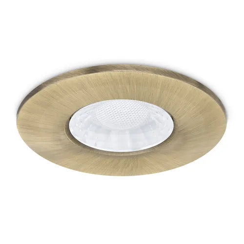 JCC Lighting - JC1107/BR - JCC Lighting X50 Fire rated downlight Bezel Aluminium Brass