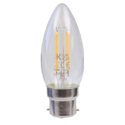 Knightsbridge - FL-CP-LCND4BCCVWW/DIM KNI - Knightsbridge GE LED Candles Part Number CLD4BCC <p>230V 4W B22d Dimmable</p>