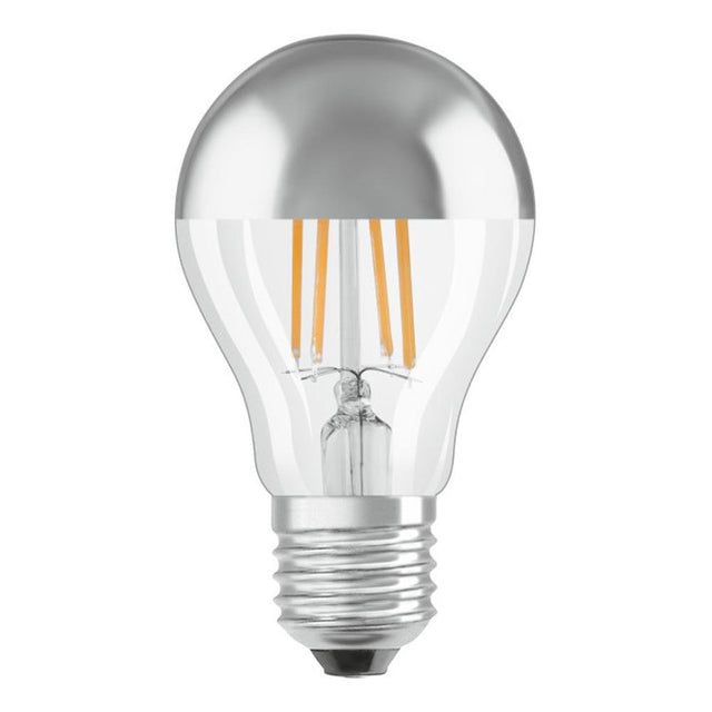 Ledvance - FL-CP-LCS6.5ESVWW LDV - Ledvance Crown Silver & Gold LED Part Number 4099854062742 <p>LED Filament Crown Silver GLS 6.5W (50W eq.) E27 Clear Very Warm White Ledvance</p>