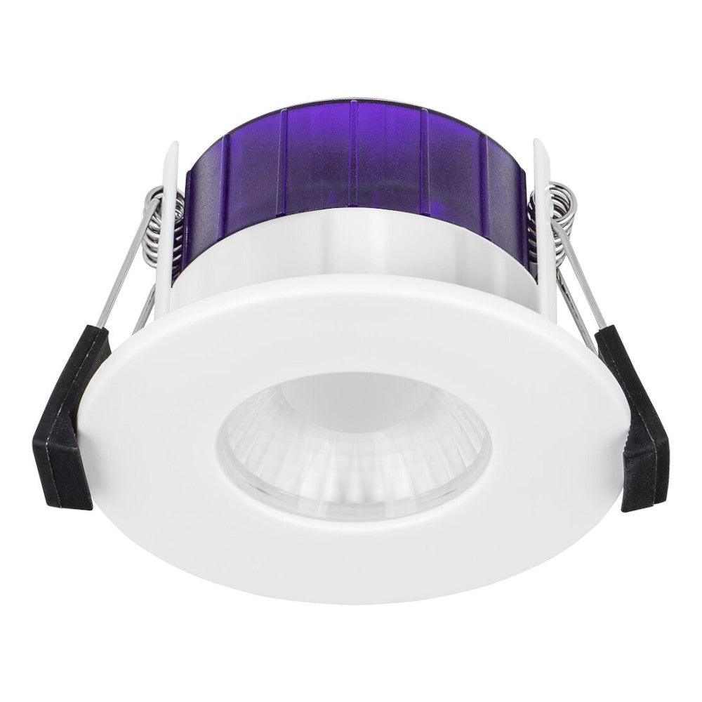 Luceco - FL-CP-UTF6WD2W LUC - Luceco LED Fire Rated Downlights with Built in LED Part Number UTF6WD2W-01 <p>LED Fixed Fire Rated Downlight Flat FType 4W/6W 3000K/4000K Dim to Warm</p>