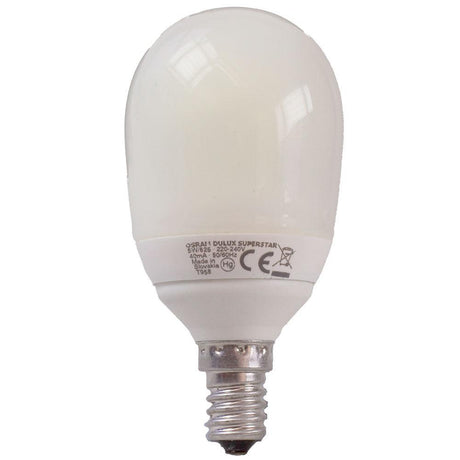 Osram - FL-CP-EG45SES5/82 OSR - Osram Energy Saving Bulbs Part Number 4008321943439 <p>MiniBall 45mm 240V 5W E14 Very Warm White 827</p>