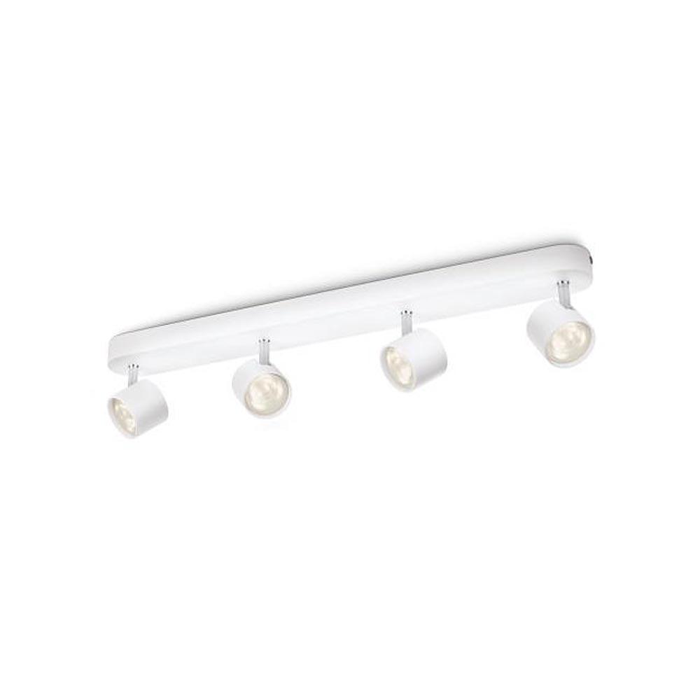 Philips - FL-CP-915004146501 PHI - Philips GU10 Ceiling Spotlight Part Number 915004146501 LED Star Bar Double White Spotlight 4 x 4.5W 2000lm Adjustable Dimmable