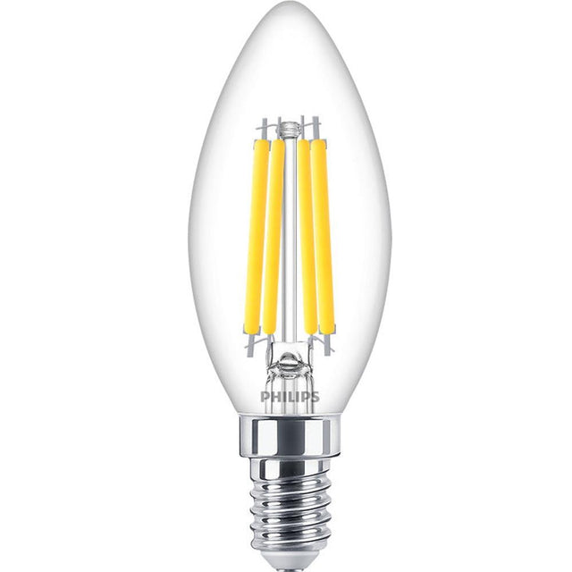 Philips - FL-CP-LCND3.4SESCVWW/RA90/DIM PHI - Philips LED Candles Philips Part Number 929003059502 Philips LED Candle 3.4W (40W) SES Clear CRi90 2700K Dimmable