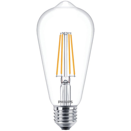 PHILIPS - FL-CP-LSQ4.3ESC PHS - PHILIPS 929001890255 CorePro LEDBulb ND 7-60W E27 827 ST64 Clear EAN - 8719514346758