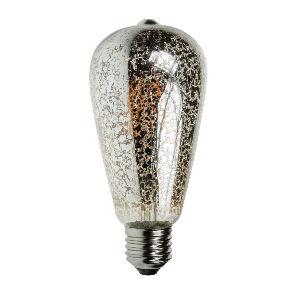 Prolite - FL-CP-LSQ4ES/CRACKLE/DIM PRO - Prolite LED Filament Part Number ST64/LEDFIL/4WESCRACKLE Prolite LED Squirrel Cage 240V 4W E27 Crackle Effect Dimmable