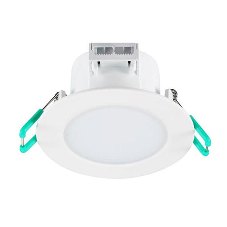 Sylvania - FL-CP-5510 SYL - Sylvania 0005510 Integrated LED IP65 Fixed Eco Downlight White 7W 2700/3000/4000K 100Deg Dimmable EAN - 5410288055107