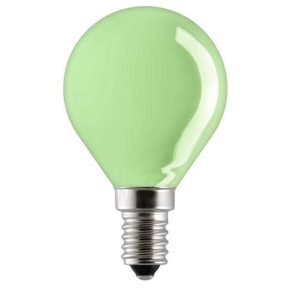 Bailey - FL-CP-25RND45SESG UNB - Bailey RND45 230V 25W SES E14 Small Edison Screwed Cap GREEN