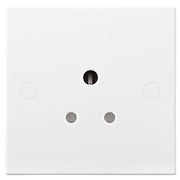 BG - FL-CP-929 BGE - BG BG Nexus 929 Moulded White Square Edge 5A - 1 gang, unswitched socket, round pin