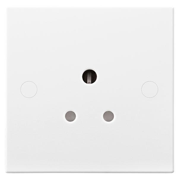 BG - FL-CP-929 BGE - BG BG Nexus 929 Moulded White Square Edge 5A - 1 gang, unswitched socket, round pin