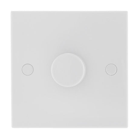 BG - FL-CP-981P-0J BGE - BG 981P-0J BG Nexus Moulded White Square Edge Push On/Off LED Dimmer Switch 1 Gang 2 Way 400W BG Accessories Range Lighting Components