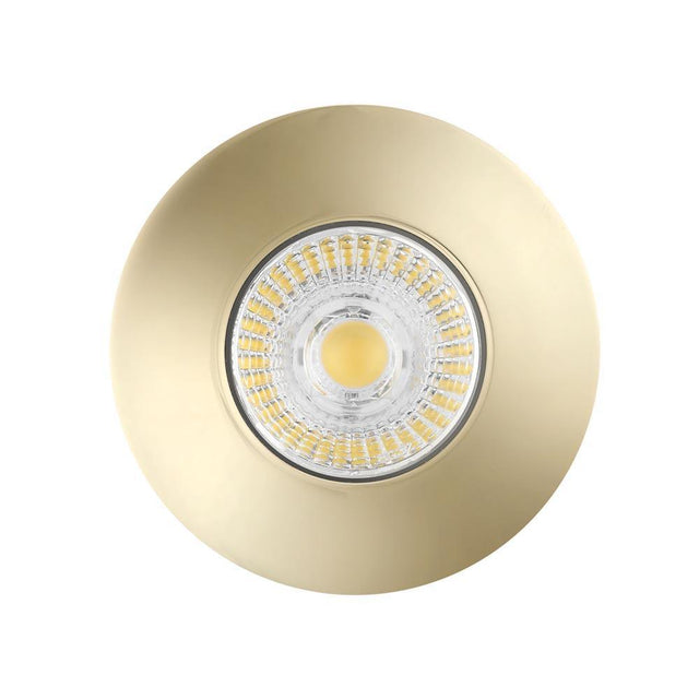 British Electric Lamps - FL-CP-10664 BEL - British Electric Lamps Fixed Fire Rated MV/LV Downlight Brass (No lamp) MPN = 10664