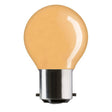 British Electric Lamps - FL-CP-15RND45BCA BEL - British Electric Lamps RND45 240V 15W BC B22d Bayonet Cap AMBER