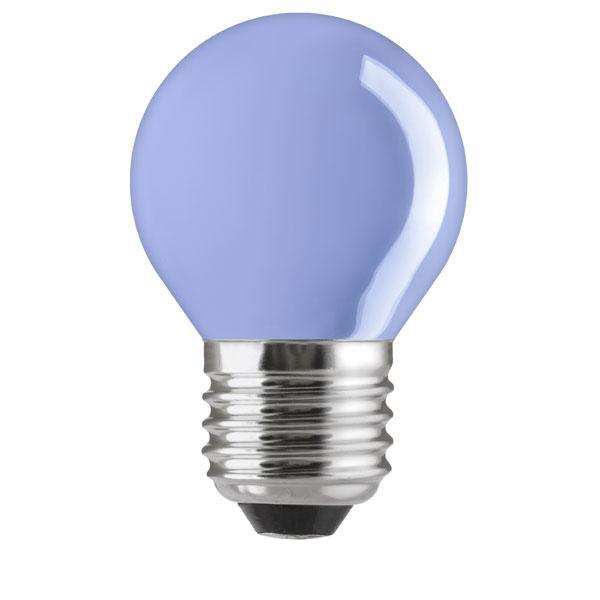 British Electric Lamps - FL-CP-15RND45ESB BEL - British Electric Lamps RND45 240V 15W E27 Edison Screwed Cap BLUE