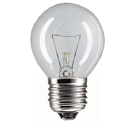 British Electric Lamps - FL-CP-25RND45ESC/RS BEL - British Electric Lamps 1711 RND45 240V 25W E27 Clear Rough Service Rounds and Globes Lamps