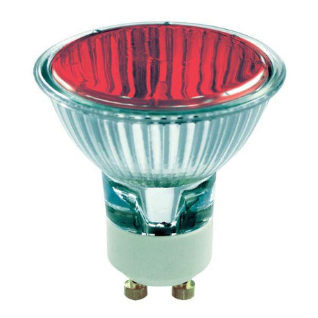 British Electric Lamps - FL-CP-50ES50FL50/R BEL - British Electric Lamps BELL GU10 50W GU10 240V RED Part Number = 3882