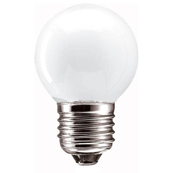 British Electric Lamps - FL-CP-60RND45ESO/RS BEL - British Electric Lamps 1881 RND45 240V 60W ES Opal RS Rounds and Globes Lamps