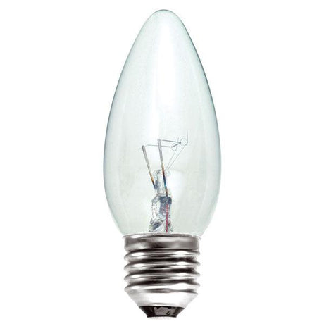 British Electric Lamps - FL-CP-CND25ESC BEL - British Electric Lamps Candles 00035 240V 25 Watts ES Clear Part Number = 35