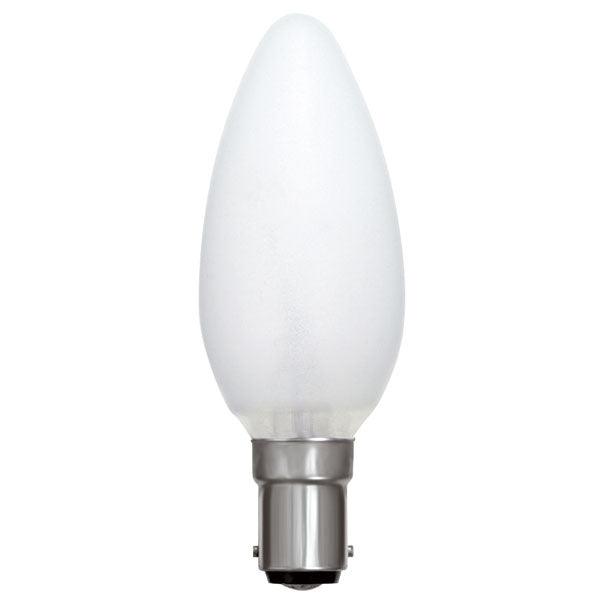 British Electric Lamps - FL-CP-CND25SBCOPL BEL - British Electric Lamps 231 25W 240V SBC OPAL TRIPLE LIFE Candles Lamps