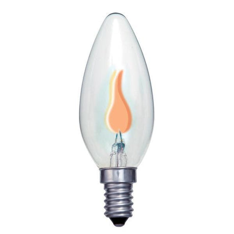 British Electric Lamps - FL-CP-CNDFF/SES BEL - British Electric Lamps FLICKERFLAME CANDLE SES E14 Small Edison Screwed Cap