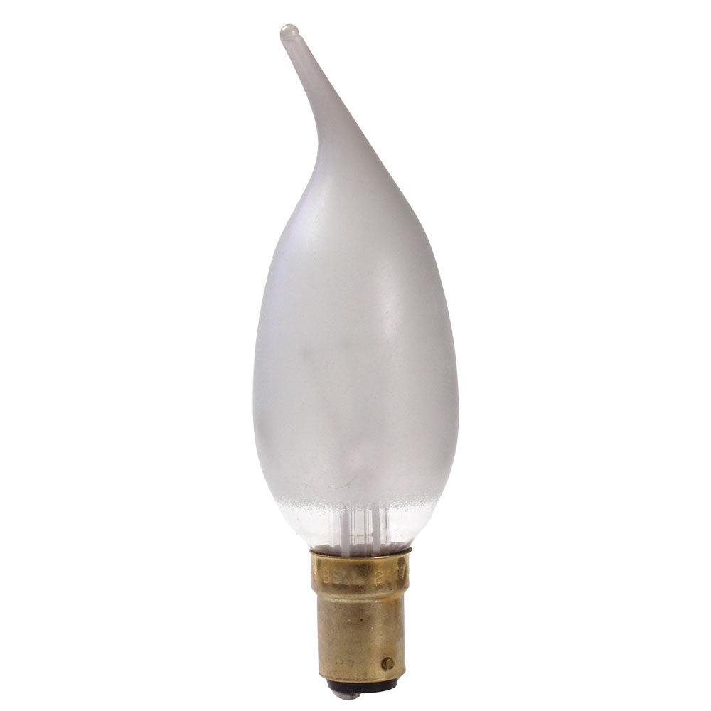 British Electric Lamps - FL-CP-CV60SBC/F110 BEL - British Electric Lamps Candles 35X110 60W BA15d CNDLX Satin Part Number = 870